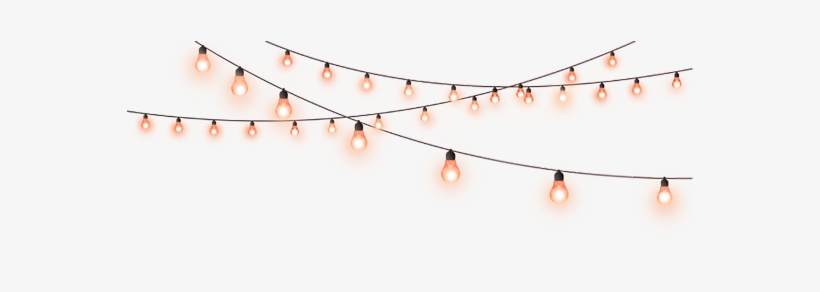 Orange Red String Strings Lights - Festival Of Lights Png, transparent png #4362947