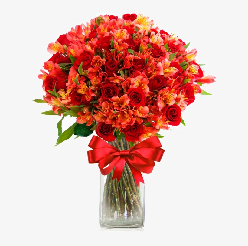 Flores Para Amor - Buket Crvenih Ruza, transparent png #4363153