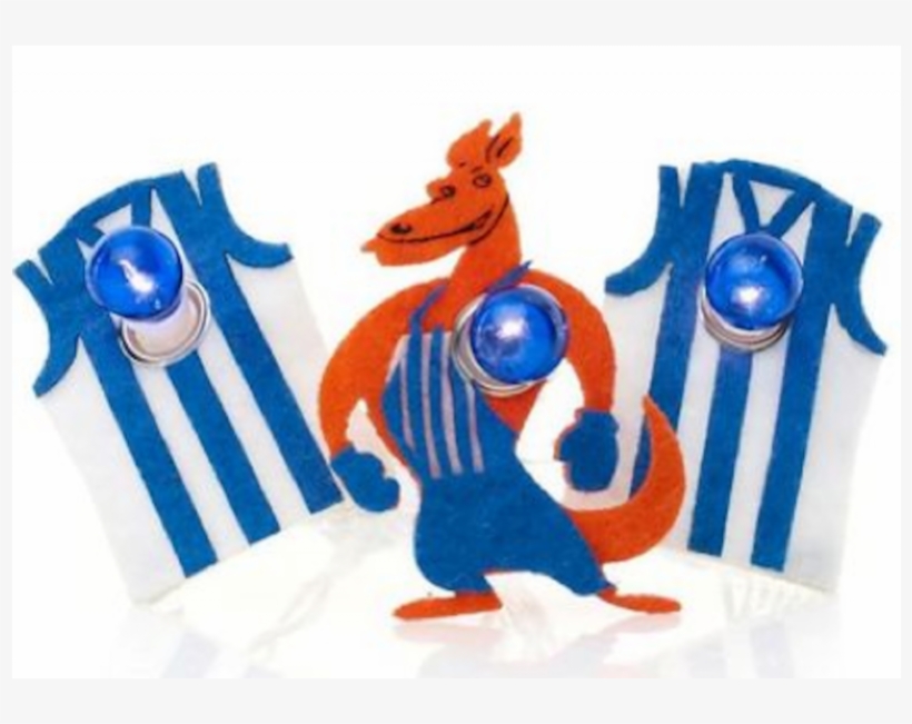 Kangaroos Afl Decorative Mascot And Guernsey String - Cartoon, transparent png #4363157