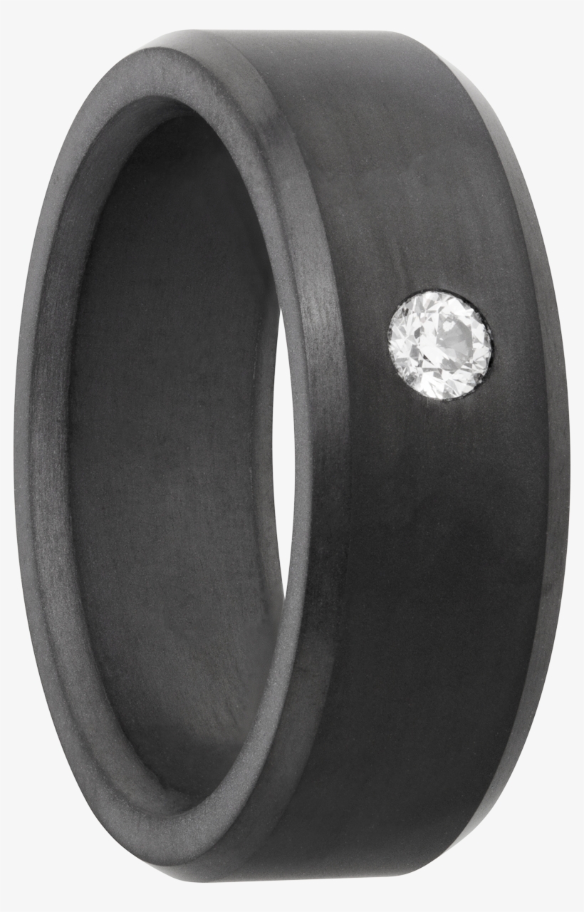 Elysium Black Diamond Introduces The First Solid Diamond - Titanium Ring, transparent png #4363186
