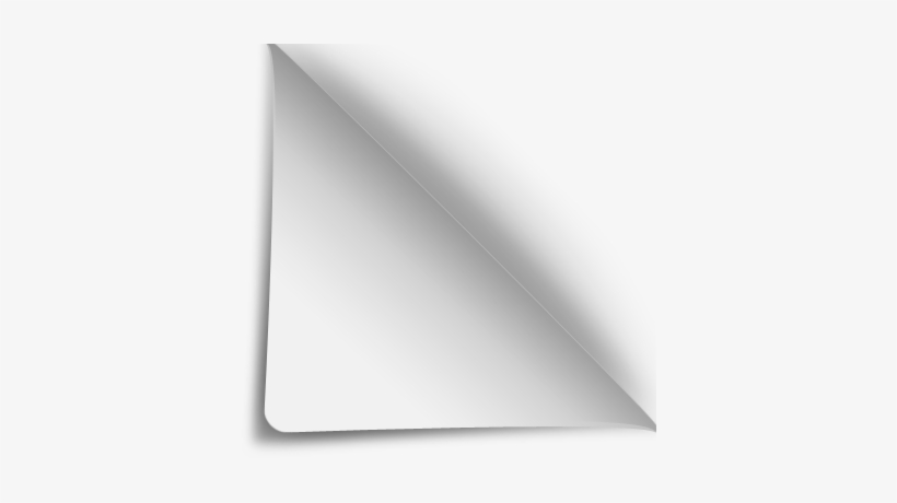 Curled Page - Peeling Of Page Png, transparent png #4363215
