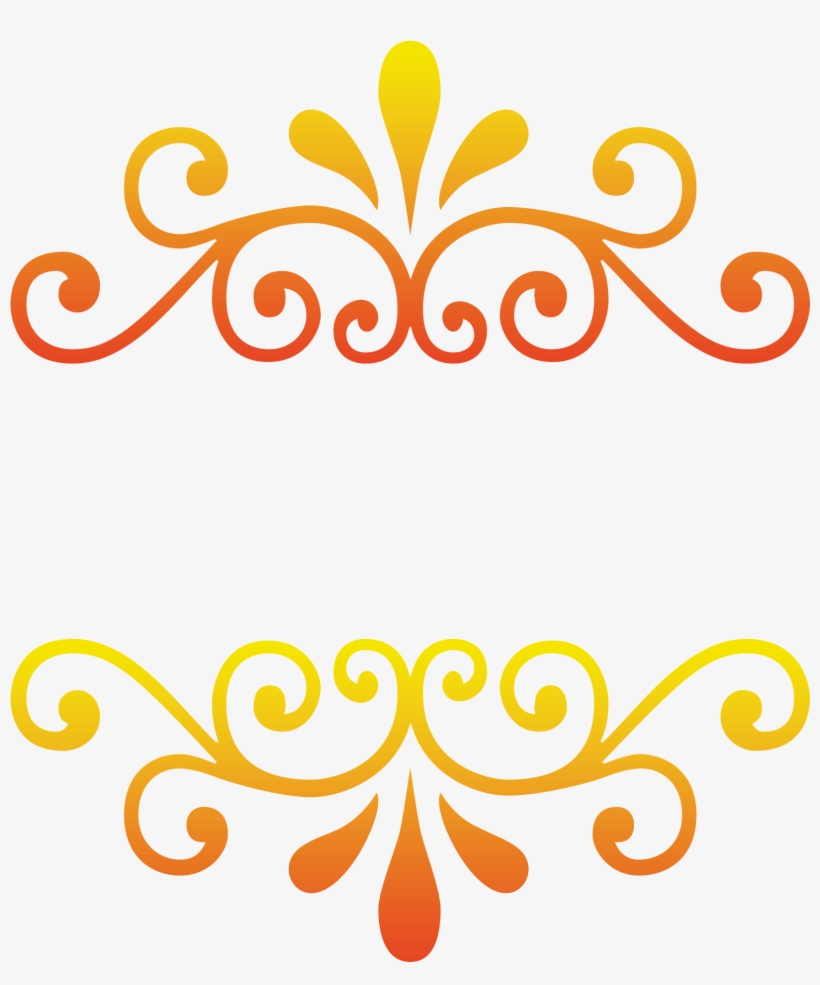 Gold Floral Frame Png - Floral En Png Vector, transparent png #4364341