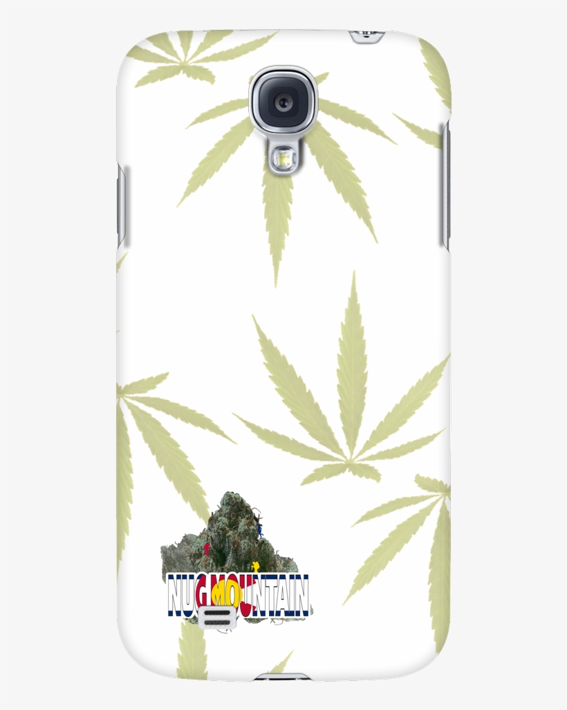Large Weed Leaf Pattern Phone Case - Mobile Phone, transparent png #4364343