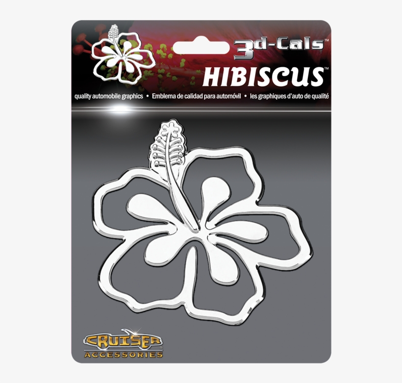 3d-cals Hibiscus, Chrome - Cruiser Accessories 3d-cals Hibiscus, Chrome Automotive, transparent png #4364521