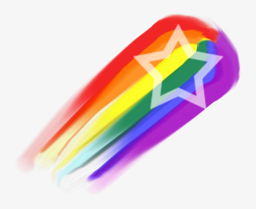 Rainbow Shooting Star By Alfier15000 On Clipart Library - Rainbow Shooting Star Clipart, transparent png #4364760