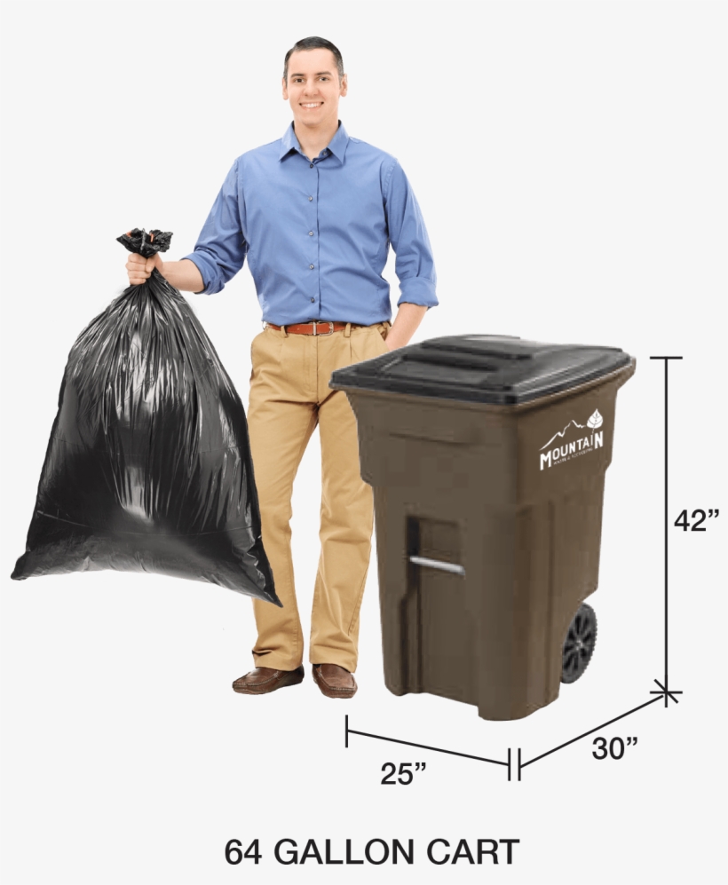 Mwr Residential - Toter 025564-r1grs Residential Heavy Duty 2-wheeled, transparent png #4364868