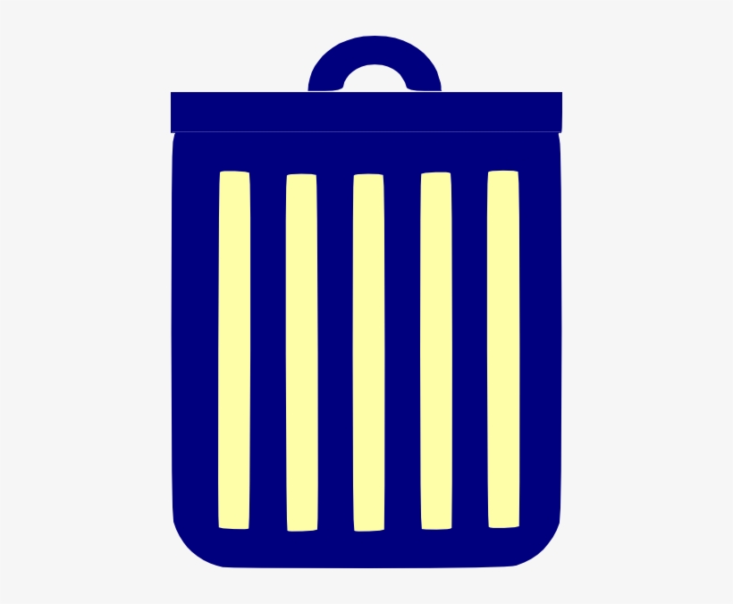 How To Set Use Blue Trash Can Svg Vector, transparent png #4364873