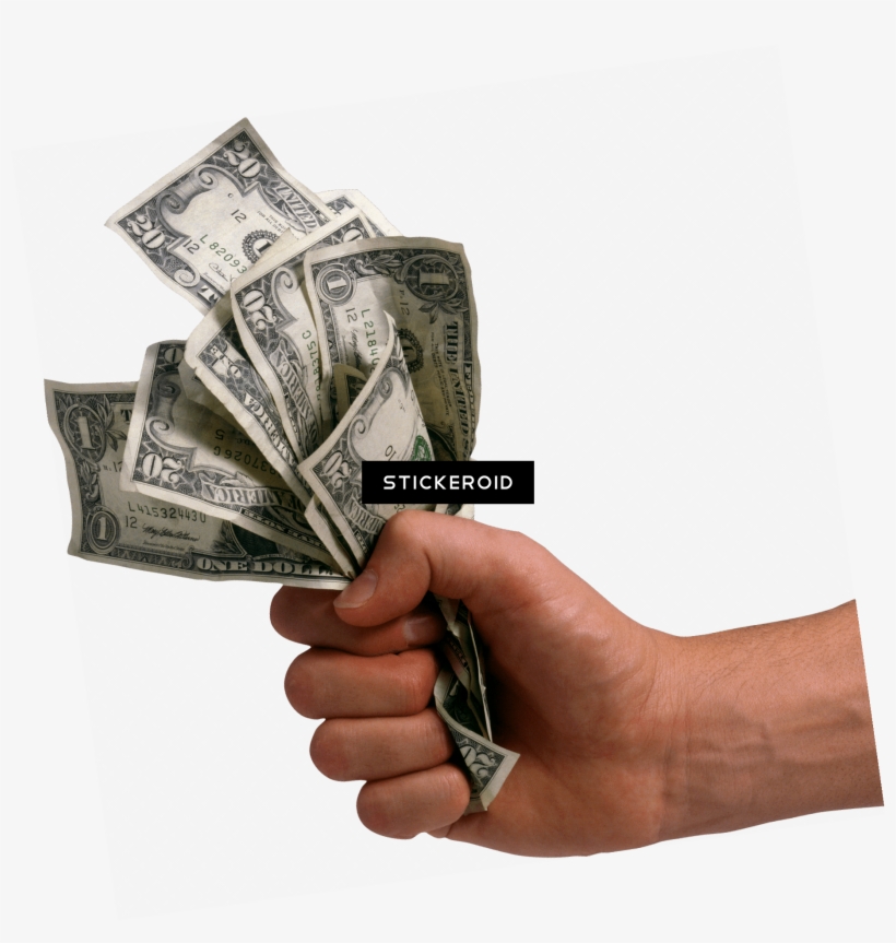 Hand Holding Dollars Money - Wall Street Rules [book], transparent png #4364913