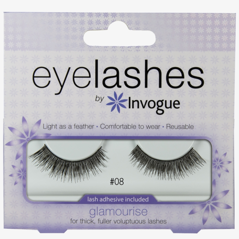 Invogue Eyelash Glamourise #8, transparent png #4364991