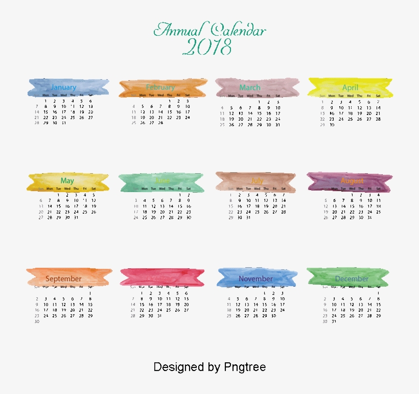 watercolor wind 2018 desk