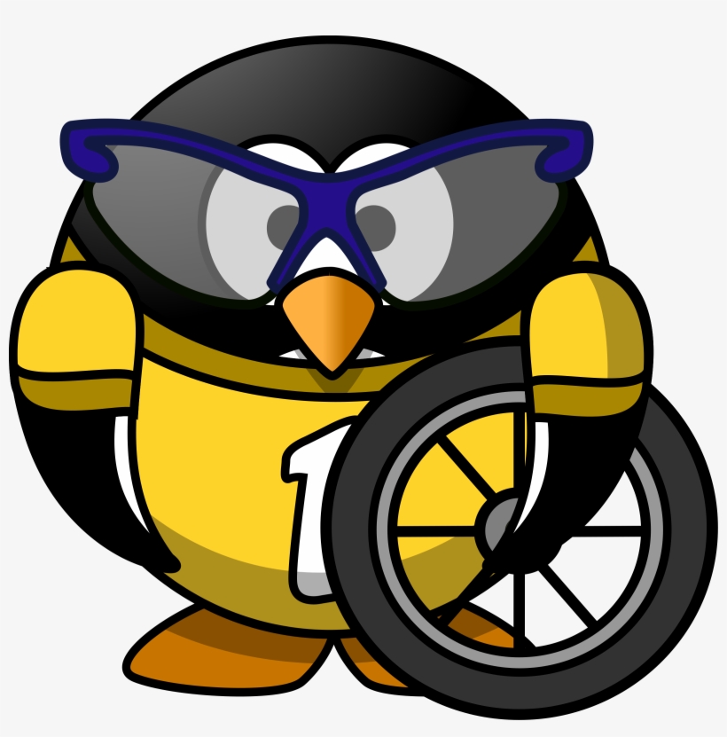 Cyclist Penguin - Cycling Penguin, transparent png #4365822