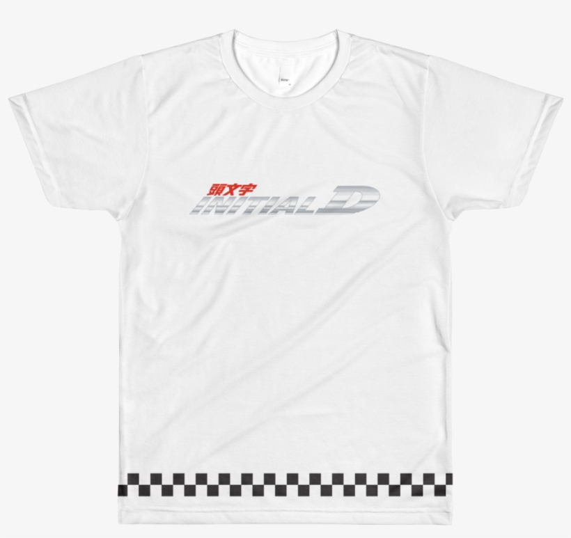 Inital D Checkered Flag Shirt - Initial D, transparent png #4365934