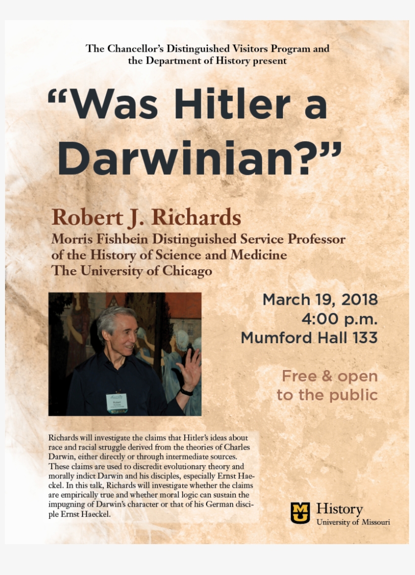 "was Hitler A Darwinian" - University Of Missouri, transparent png #4366250