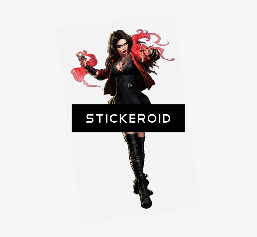 Scarlet Witch - Scarlet Witch Sticker, transparent png #4366458