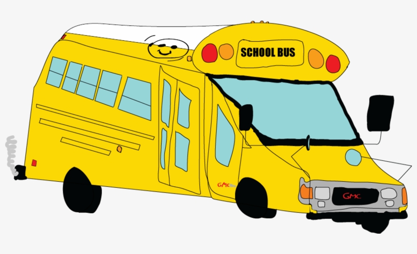A Drawing Of A School Bus Transparent, transparent png #4366499