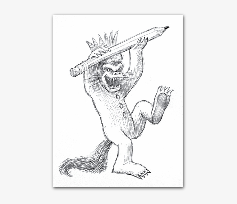 Maurice Sendak, The Author Of “where The Wild Things - Sketch, transparent png #4366955