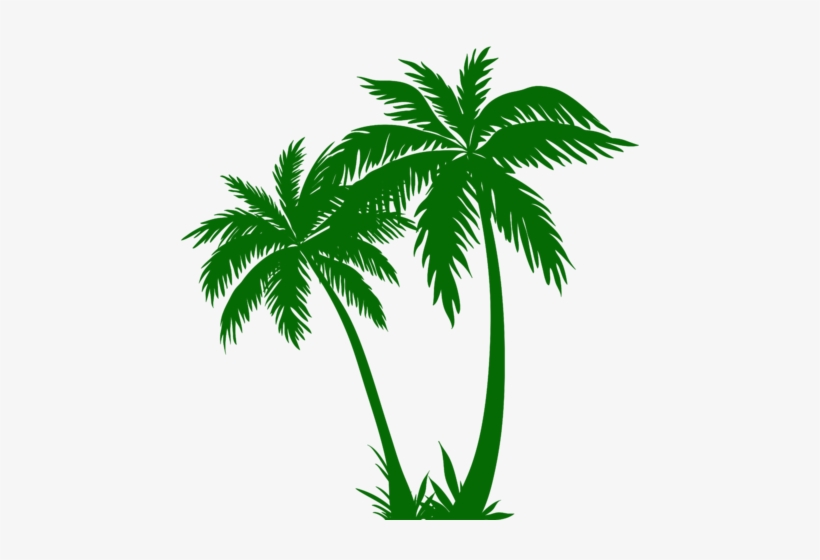 Palm Trees Silhouette Png Clip Art Imagee - Wind Has Weight: Neither Wind Nor Fate Bears Malice, transparent png #4367165