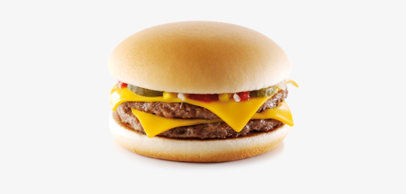 Double Cheeseburger - Double Cheese Burger Mcd, transparent png #4367454
