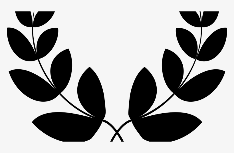 Hojas De Laurel Png Png Transparent Stock - Laurel Wreath Png Black, transparent png #4367830