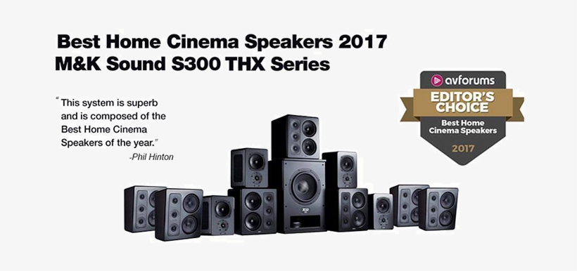 M&k Sound S300 Thx Ultra2 Certified Right Or Center, transparent png #4367882