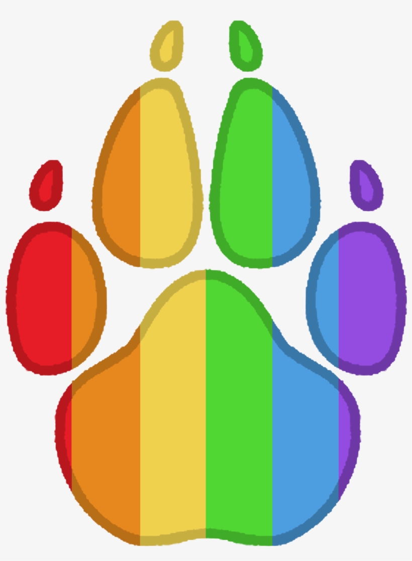 Paw Pride Lgbt - Lesbian Furry Pride, transparent png #4368007