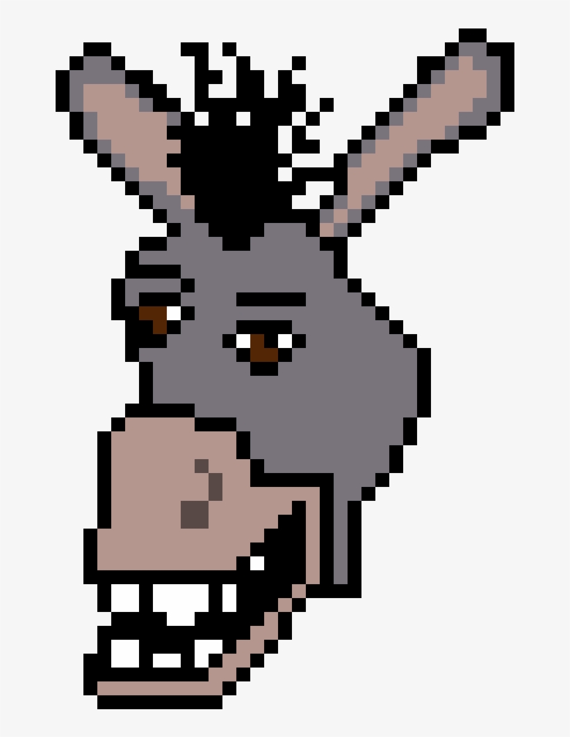 Donkey - Pixel Art Donkey, transparent png #4368008