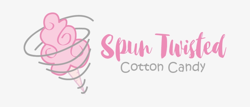 Spun Twisted Cotton Candy - Cotton Candy Font Png, transparent png #4368066