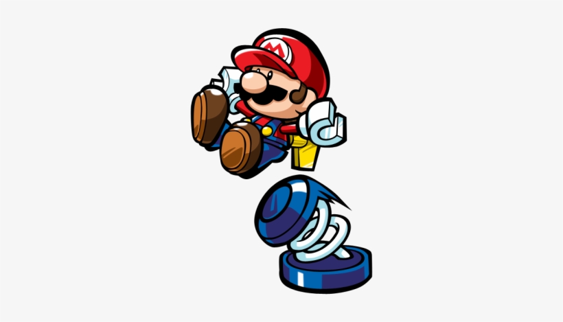 Mario Vs Donkey Kong Png Transparent - Jumping On A Spring, transparent png #4368101