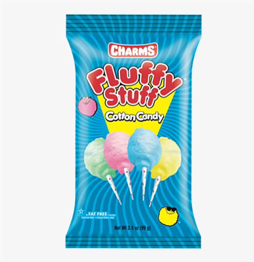 Charms Fluffy Stuff Cotton Candy - Charms Fluffy Stuff 60g, transparent png #4368271