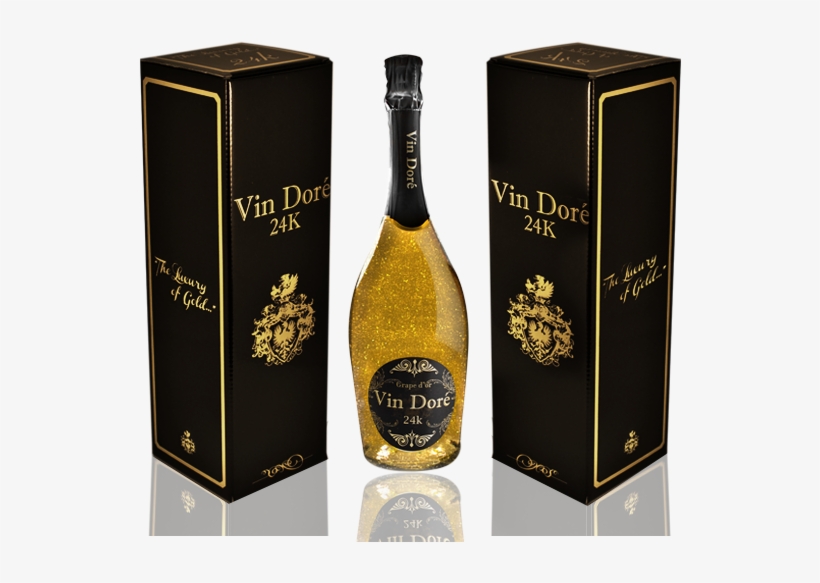 Image Of Vin Doré Vino Espumoso Con Oro - Botella Vino Exclusiva, transparent png #4368272