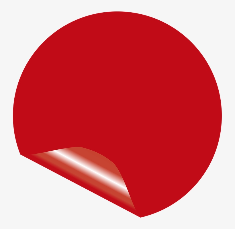 Sticker Png - Стикер Красный Png, transparent png #4368819
