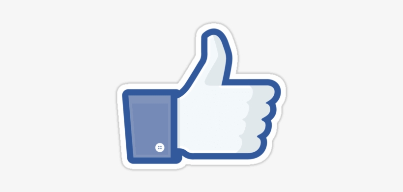 Facebook Like Thumbs Up Sticker - Like Logo Youtube Transparent, transparent png #4368956