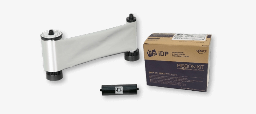Idp Smart Resin Metallic Silver Ink Ribbon - Idp Smart, transparent png #4369136