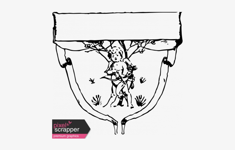 Vintage Illustration Cupid - The Garden Of Love Flowers Gathered From The Poets, transparent png #4369166