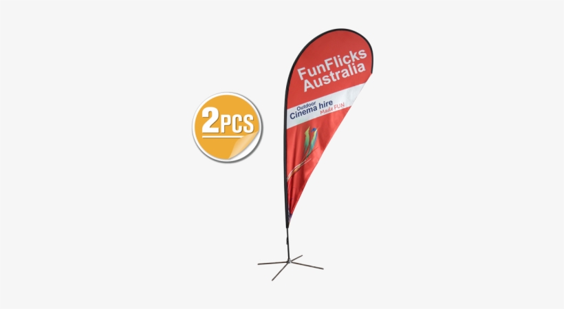 11ft Teardrop Flying Banner With Cross Base & Water - Water, transparent png #4369393