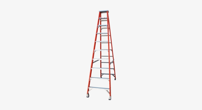 Indalex Pro Series Fibreglass Double Sided Ladder - Ladder, transparent png #4369884