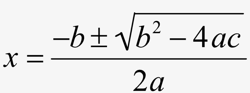 Image04 - Quadratic Formula Transparent, transparent png #4370046