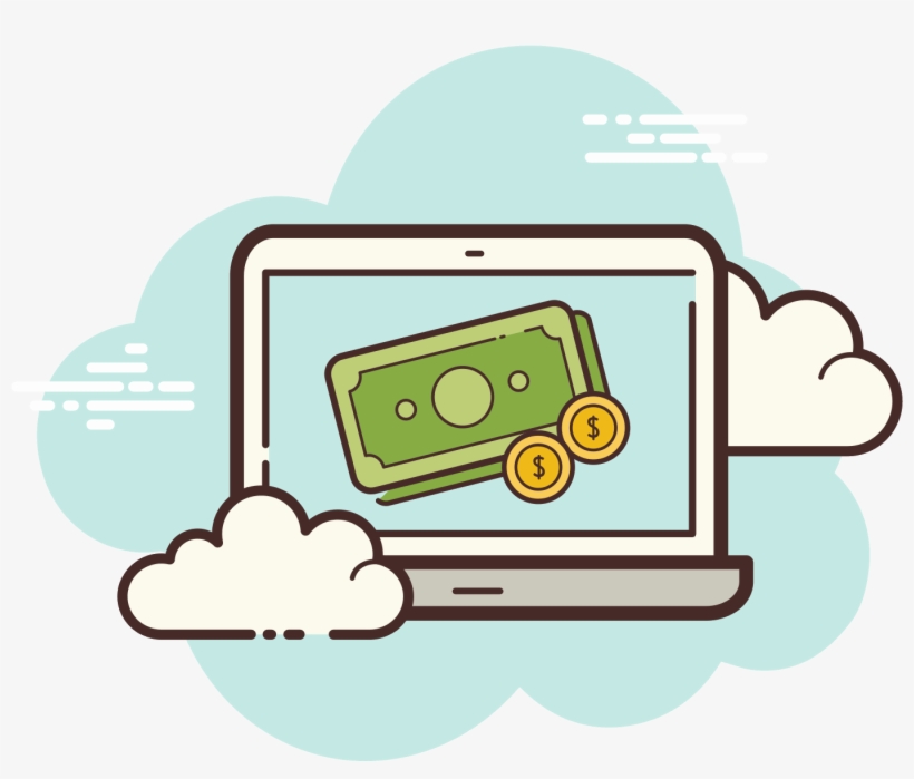 Macbook Money Icon - Online Shop Icon Png, transparent png #4370450