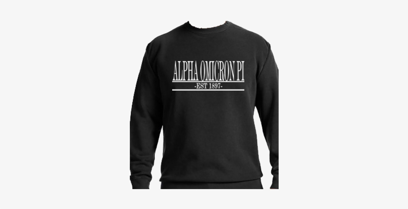 Aoii Black Bar Design Crew - Sweatshirt, transparent png #4370484