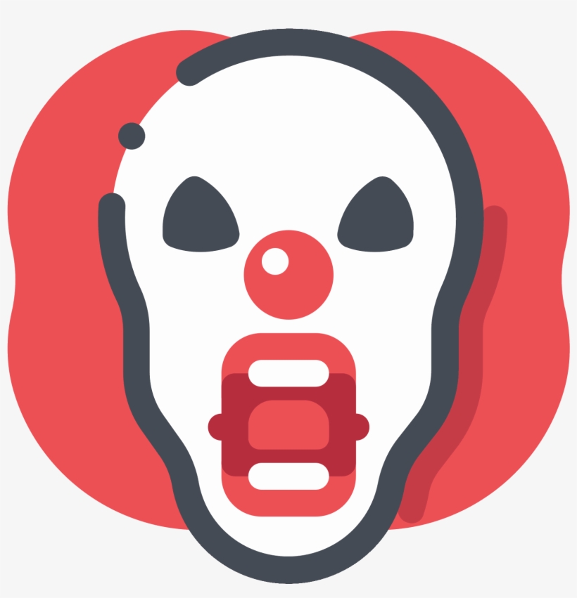 Scary Clown Icon - Icon, transparent png #4370813