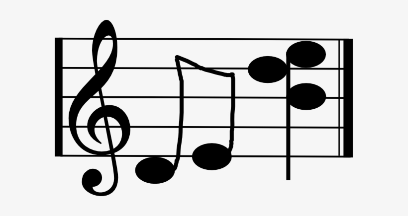 Music Chords Clip Art - Treble Clef, transparent png #4371088