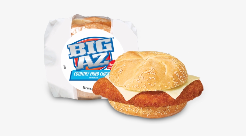 Big Az Country Fried Chicken Sandwich With Cheese - Pierre Big Az Cheeseburger, transparent png #4371296