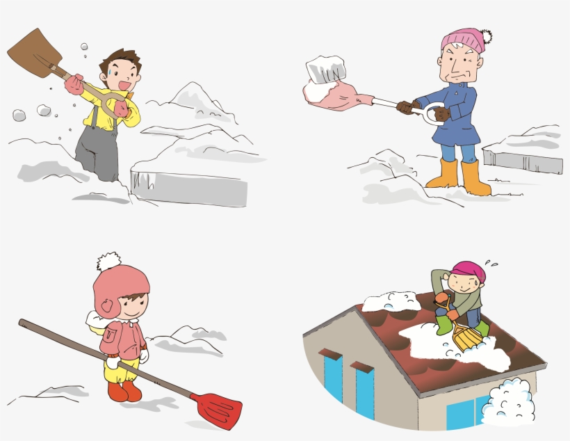 Shoveling Snow Clipart, transparent png #4372843