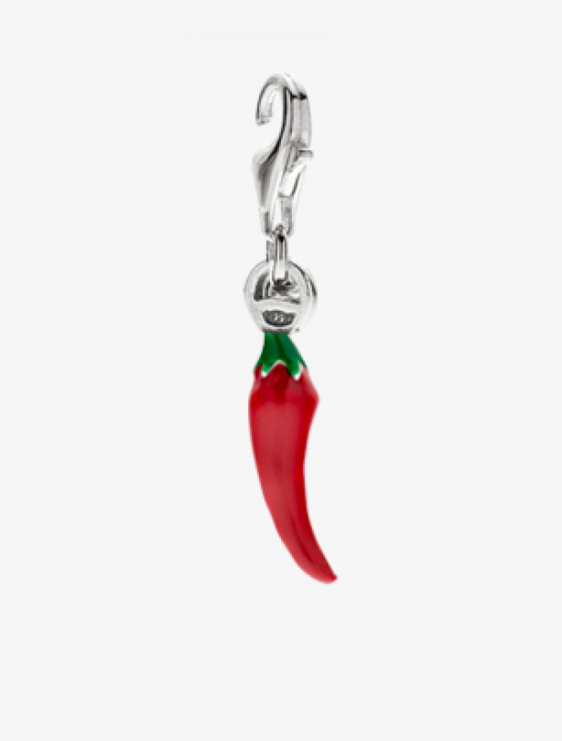 More Views - Hot Chili Pepper Charm - Sterling Silver And Enamel, transparent png #4373378