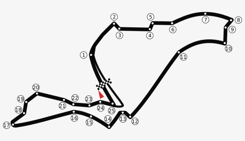 Circuit Valensia Street - Valencia F1 Circuit Map, transparent png #4373643