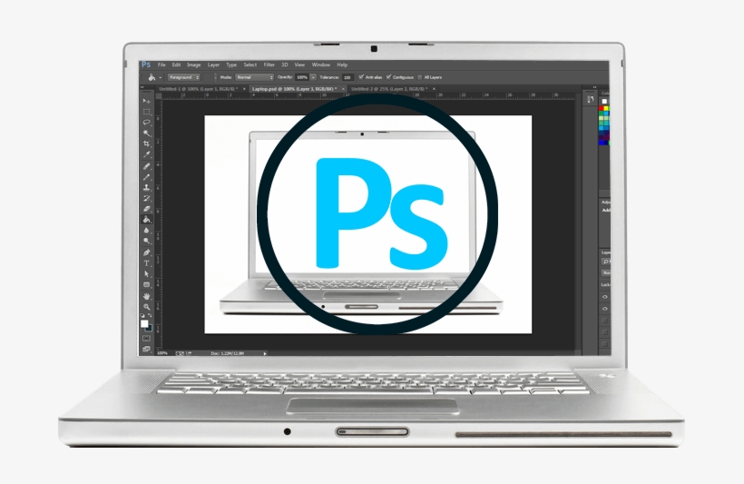 Photoshop With Logo - Netbook, transparent png #4374070