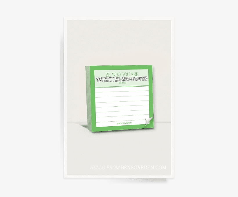 Ben's Garden Be Who You Are Scribble It Stickies Pad - Diploma, transparent png #4374553