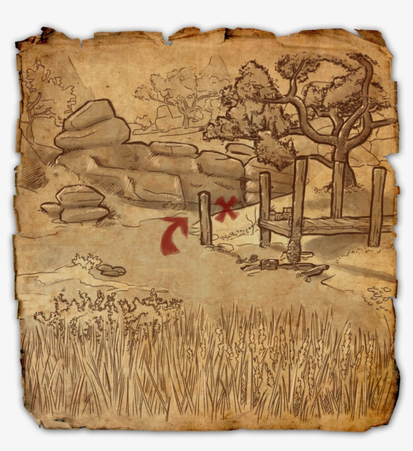 Eso Treasure Maps Reaper S March Reaper's March Treasure Map Vi - Eso Online Reaper's March Treasure - Free  Transparent Png Download - Pngkey