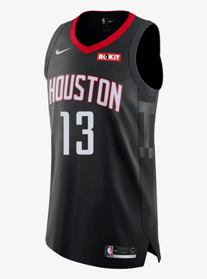 Men's Houston Rockets Nike James Harden Statement Edition - Houston Rockets Carmelo Anthony Jersey, transparent png #4375109