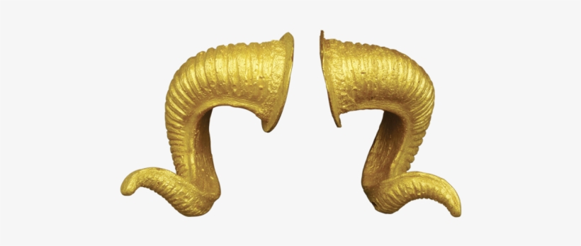 Ram Horns Gold - Gold Ram Horn Png, transparent png #4375367